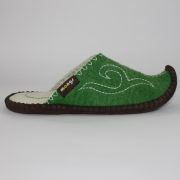 Schlappen aus Filz mit Ledersohle und hochgestellter Spitze für Damen und Herren in der Farbe Grün - Classic Mongs Grün