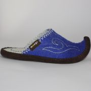 Schlappen aus Filz mit Ledersohle und hochgestellter Spitze für Damen und Herren in der Farbe Blau - Classic Mongs Blau